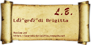 Légrádi Brigitta névjegykártya