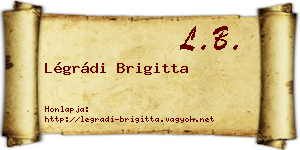 Légrádi Brigitta névjegykártya